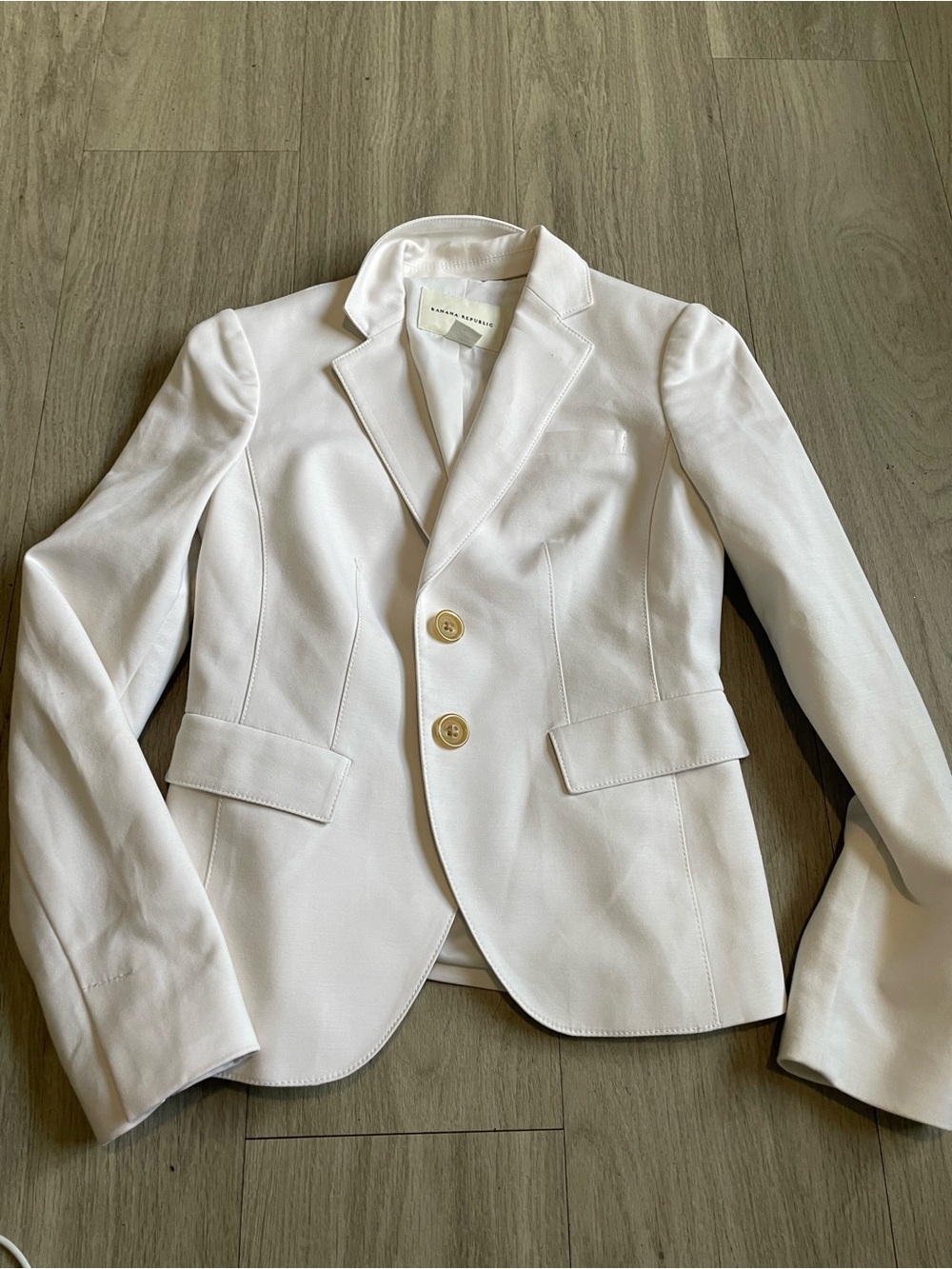 Banana Republic White Tailored Blazer